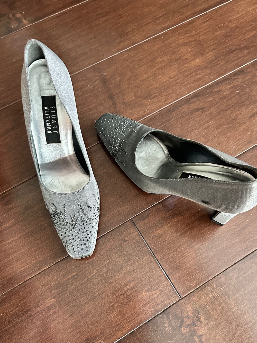 Stuart Weitzman Ouster Satin Bridal Shoes Size  8